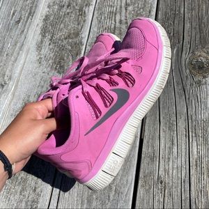 GREAT CONDITION! Nike Free 5.0 Pink Shoes